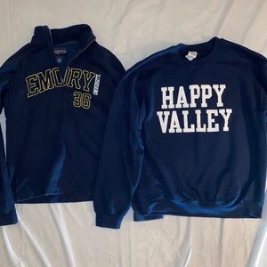 Navy College Sweatshirt Bundle Size M